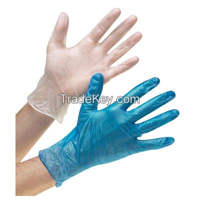 Powdered vinyl examination gloves