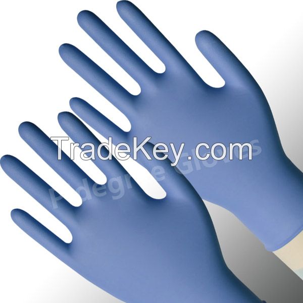 Good quality Nitrile exam Gloves with Purple