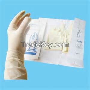 Sterile Latex Surgical Gloves, Used in Health and Beauty Salon
