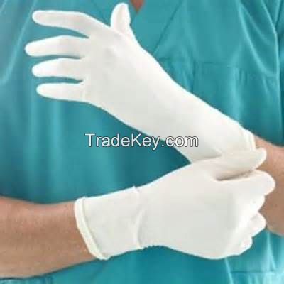 Sterile Latex Surgical Gloves, Used in Health and Beauty Salon