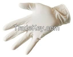 Textured and Smooth Surface Powder and Milky White Color Latex Gloves