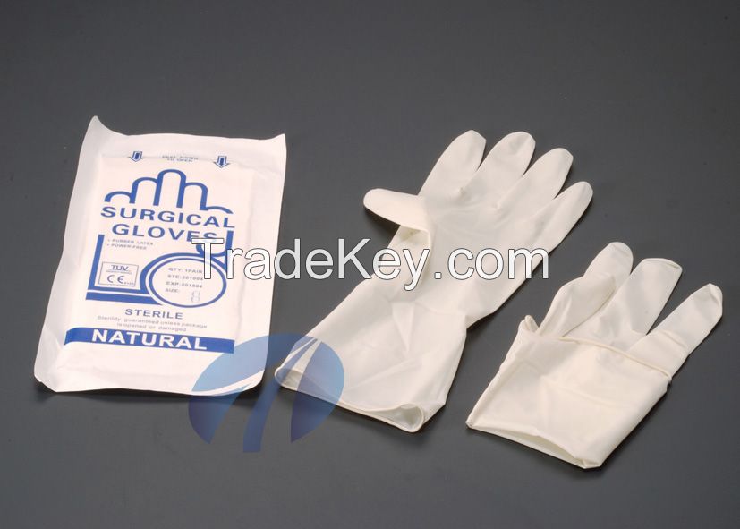 100% Latex Premium Surgical Gloves Powder and Powder-Free