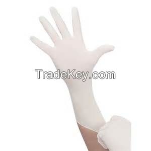 Textured and Smooth Surface Powder and Milky White Color Latex Gloves