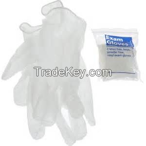 Ambitex Disposable Vinyl Exam Gloves Powder Free