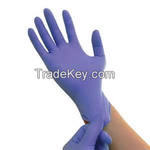 Purple Nitrile Exam Gloves - Medical Grade Disposable Powder Free Latex Free