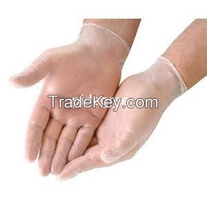 Ambidextrous Disposable Vinyl Gloves Powdered for Surgical or Gardening