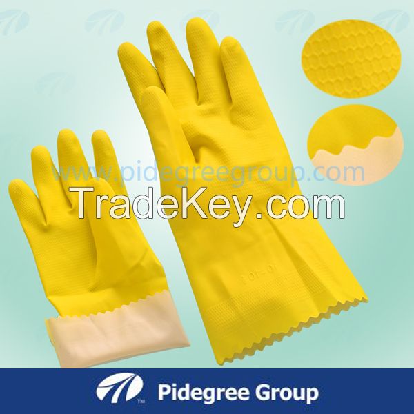 Household Latex Gloves for Refuse Collection, Washing, Window Cleaning