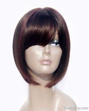 100% Premium Heat Resistant fiber synthetic wig---TURE