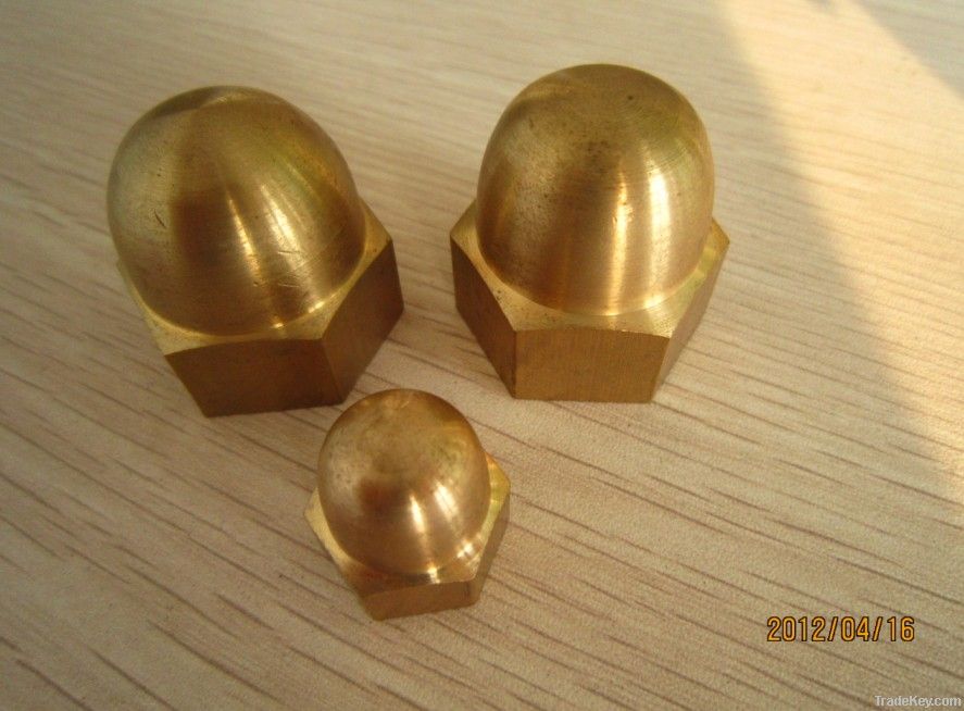 Brass cap nut