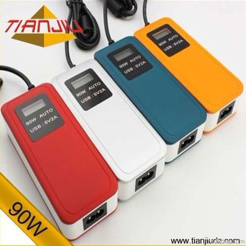 90W AUTO UNIVERSAL LAPTOP BATTERY CHARGER