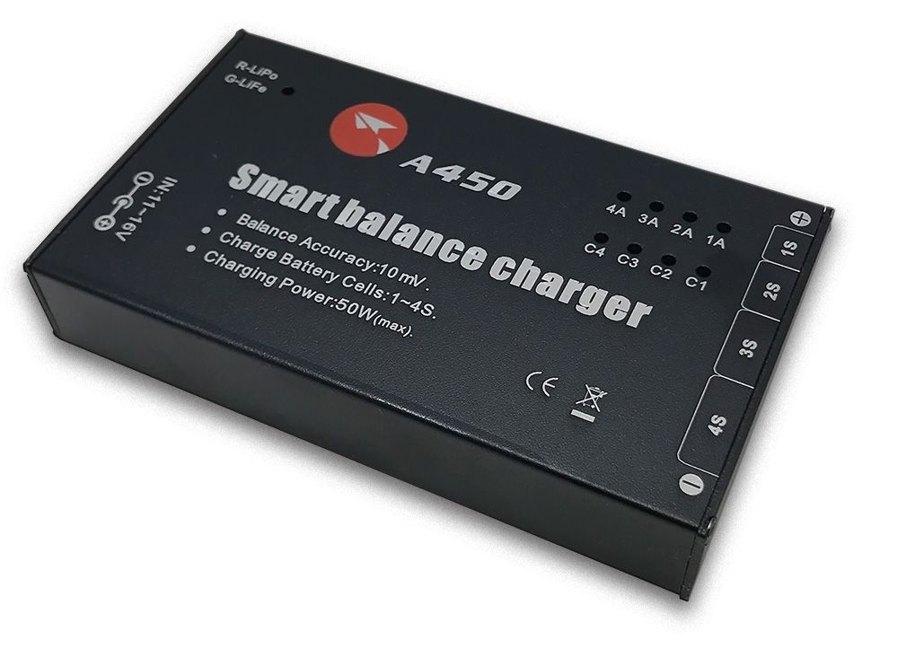 Upgraded  ANYQI  A450  50W 4A Balance Charger For 1-4S LiPo LiFe Battery