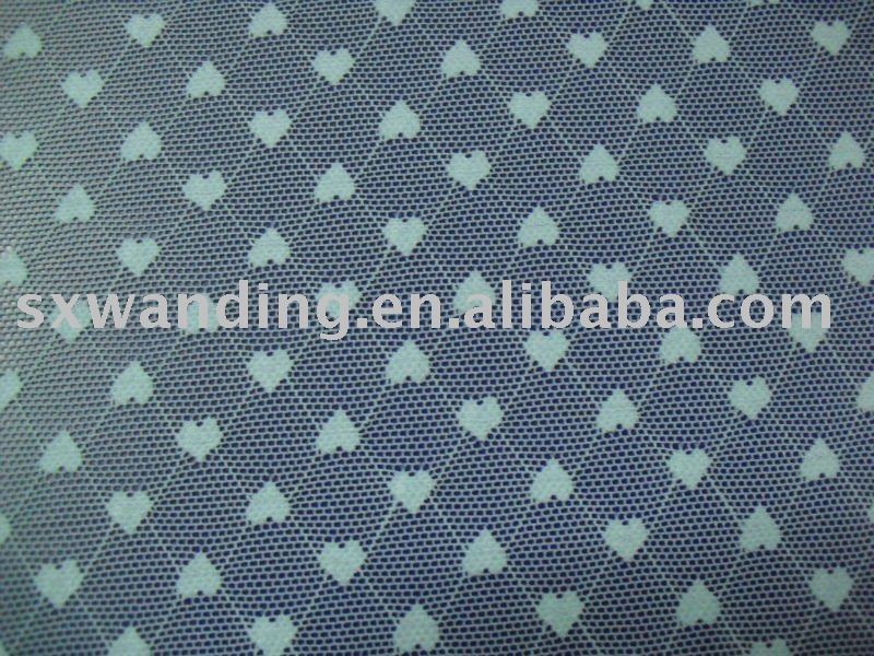 Spandex / Nylon net jacquard lace fabric