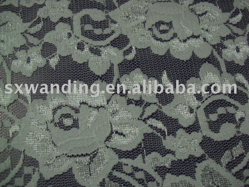 100% nylon jacquard lace fabric