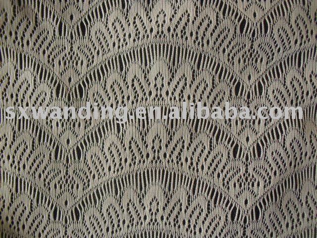eyelashes jacquard  lace fabric