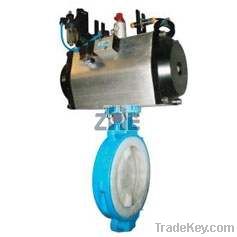 Pneumatic butterfly valve