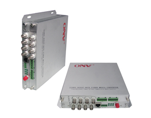8 Channel Video + Data + Audio optical transceiver
