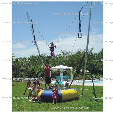 inflatable single bungee trampoline