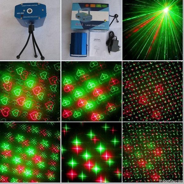 Mutti-effects Mini Laser Disco Stage Star Party Effect Light