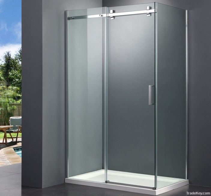 New design frameless sliding shower enclosure