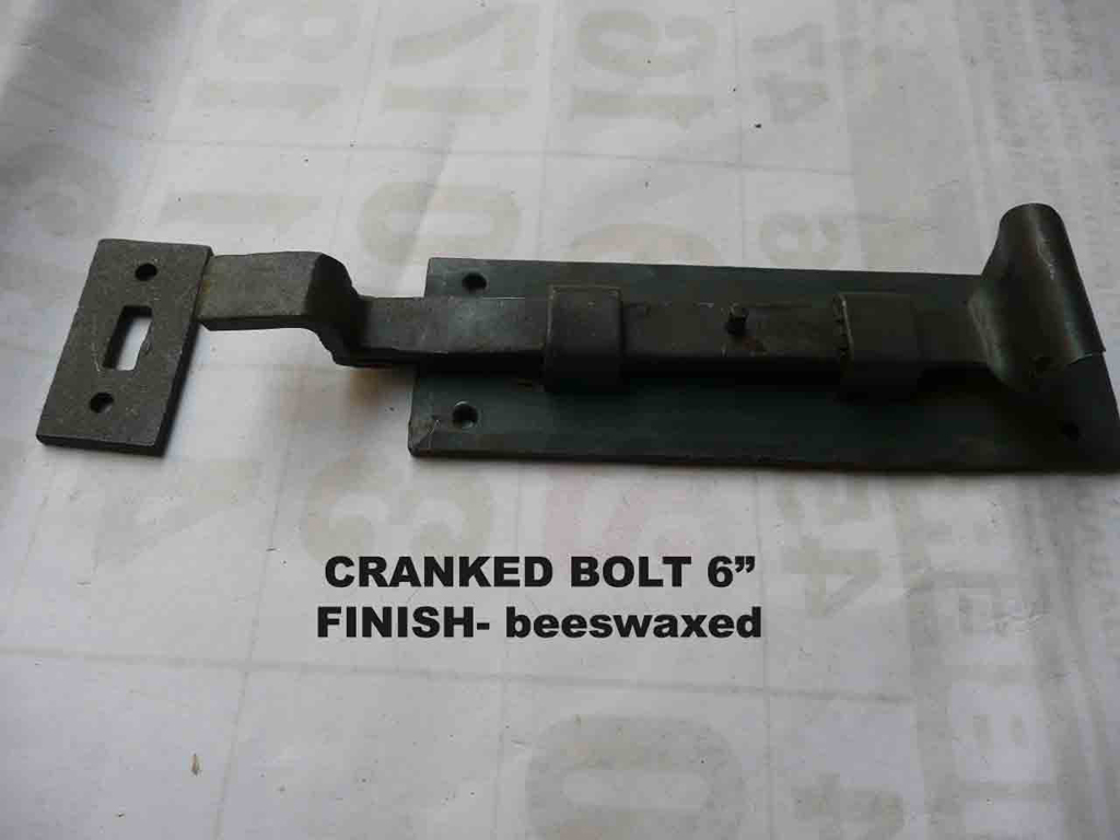 door bolt crancked