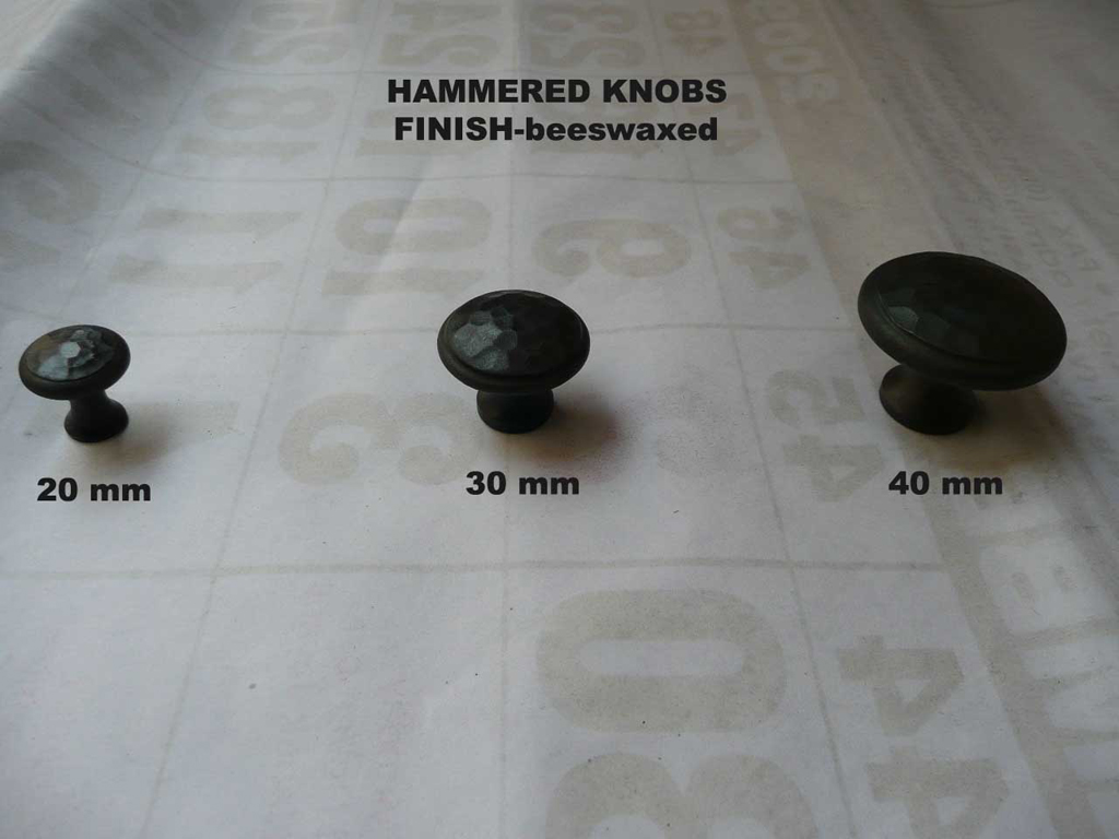 cabinet knobs hammered(beaten)