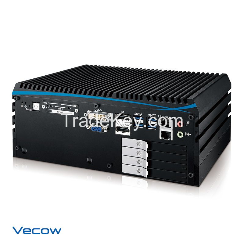 ECX-1400/1300 Series Workstation-grade Intel&Acirc;&reg; Coffee Lake Expandable Fanless Embedded System