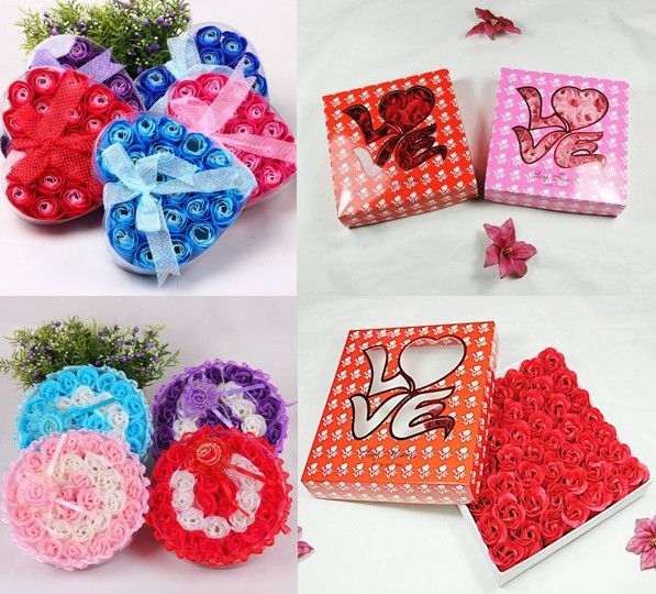 Rose soap flower for wedding gifts Holiday supplies Flower gifts boxes Flower delivery boxes