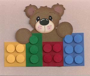 Simply Adorable Bear Handmade Paper Piecing