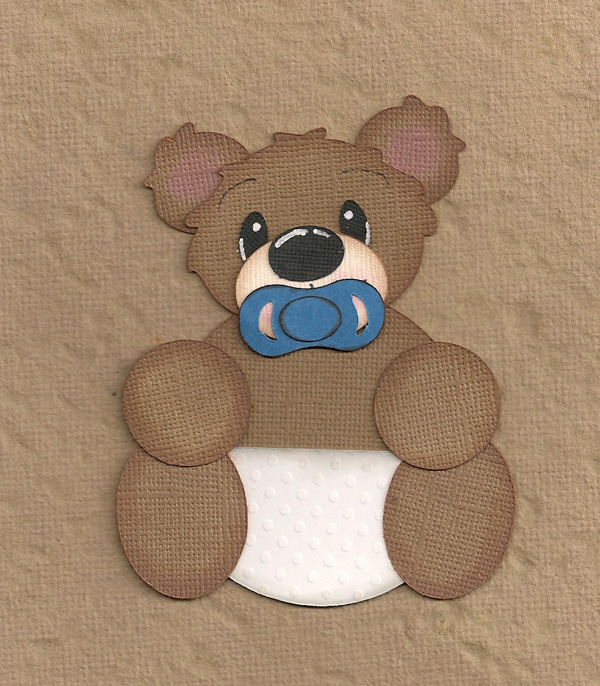 Simply Adorable Bear Scrapbook Paper crafts
