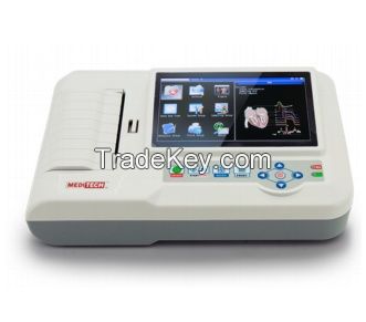 6 channel ecg machine touch & Color TFT screen EKG 6012