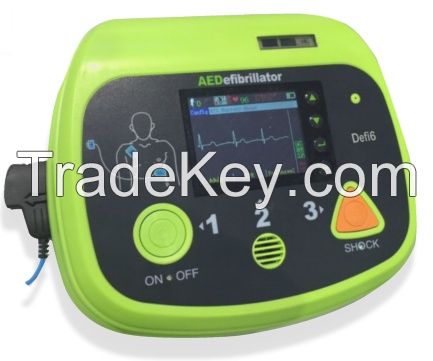 Automatic External defibrillator with Biphasic &amp; Monitor Defi 6