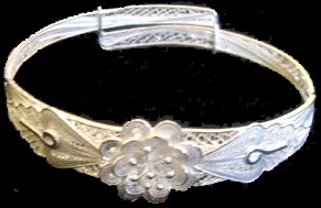 Handmade Filigree Sterling Silver Bracelet 925