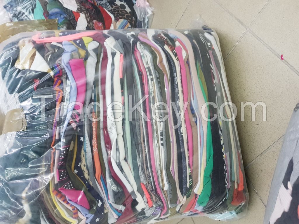 Used clothes sorted mix cream quality second hand