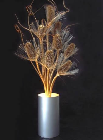 Optical Fiber Flowers