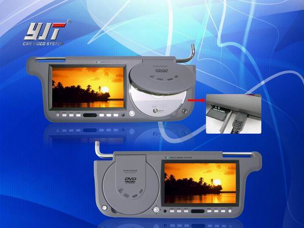 7 sunvisor TFT LCD monitor