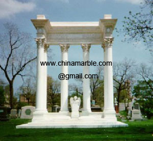 granite cenotaph and marble cenotaph