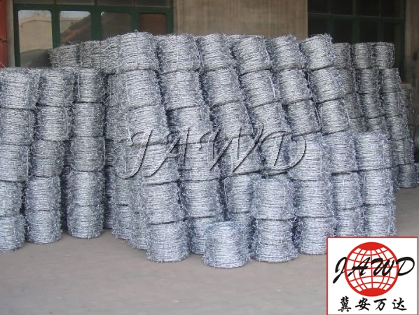 PVC coated barbed wire