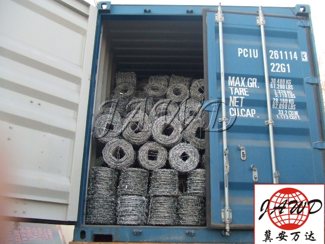 PVC coated barbed wire