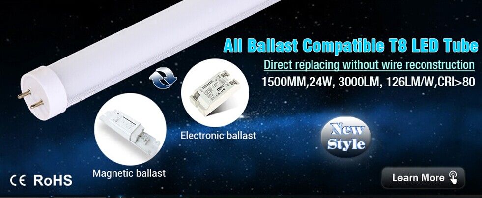 all ballast compatible T8 LED tube lighting 