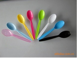 plastic  colorful spoon