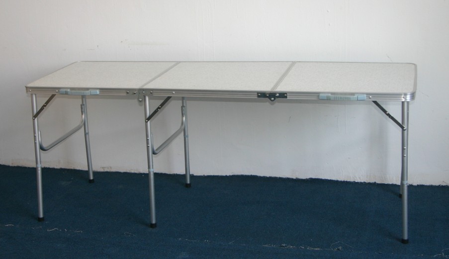 3 section aluminum folding table