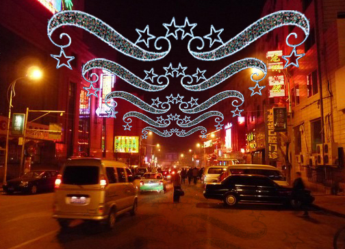 LED street Motif  light for decorations