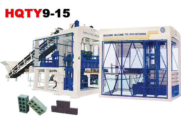 HQTY 9-15 Fully automatic  clay brick machine