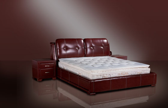 Genuine leather Bed