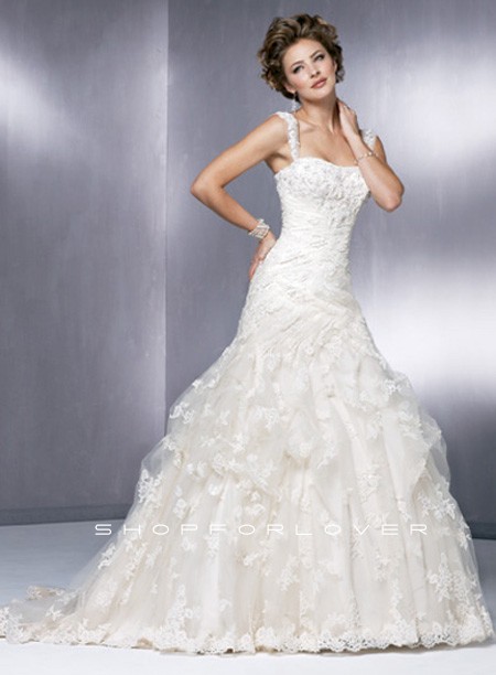 strap Wedding Dresses 0042