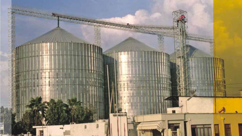 grain storage silo (hopper-bottom)