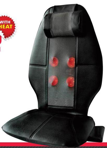 Infrared heating and kneading massage cushion