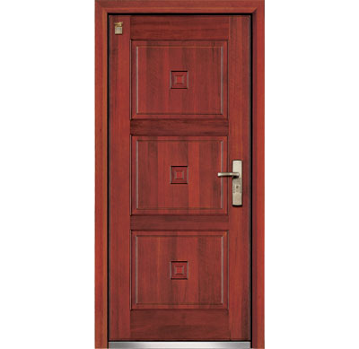 Steel Wooden Door, Solid Wood Door