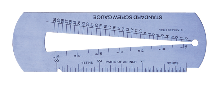 Stainless steel screw gauge