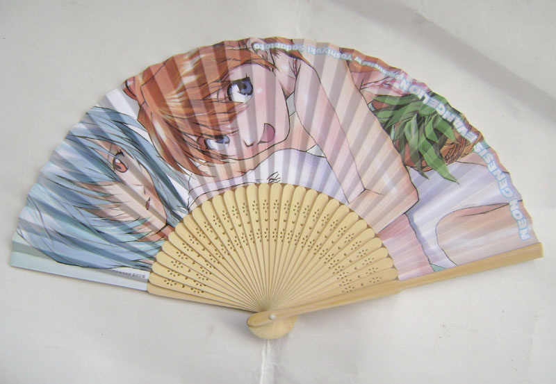 hand fan with paper cover